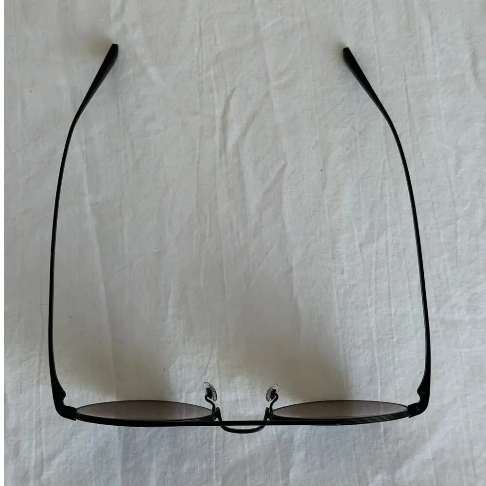 Oliver Peoples x The Row Nighttime Titanium Aviators Matte Black / Grey Lens